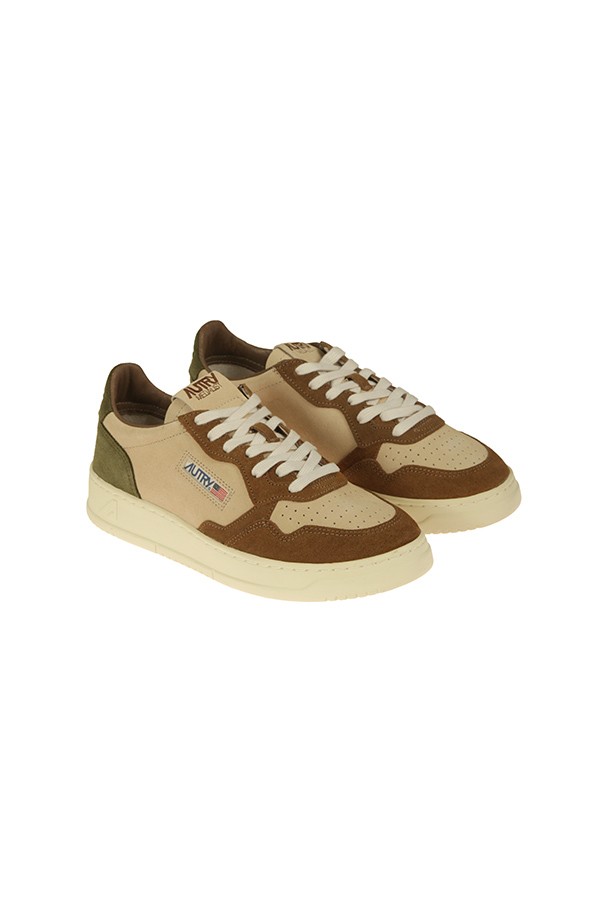Sneakers Autry Medalist Beige/Marrone/Verde
